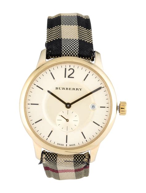 burberry swiss white and check two tone watch|Burberry Watches .